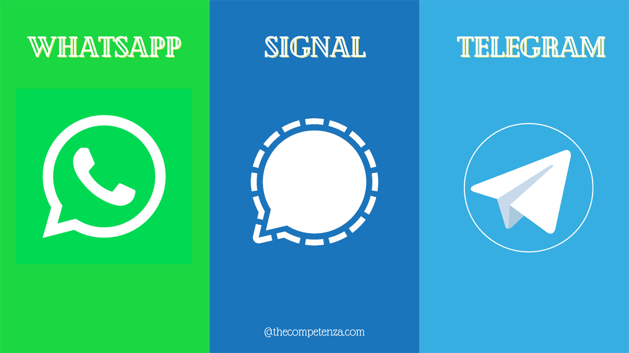 WhatsApp, Telegram or Signal