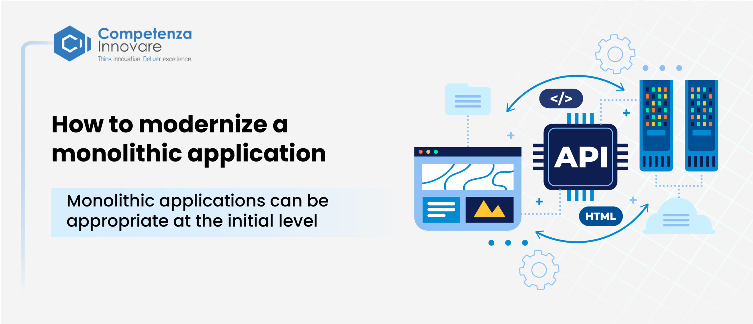 modernize a monolithic application with microservices
