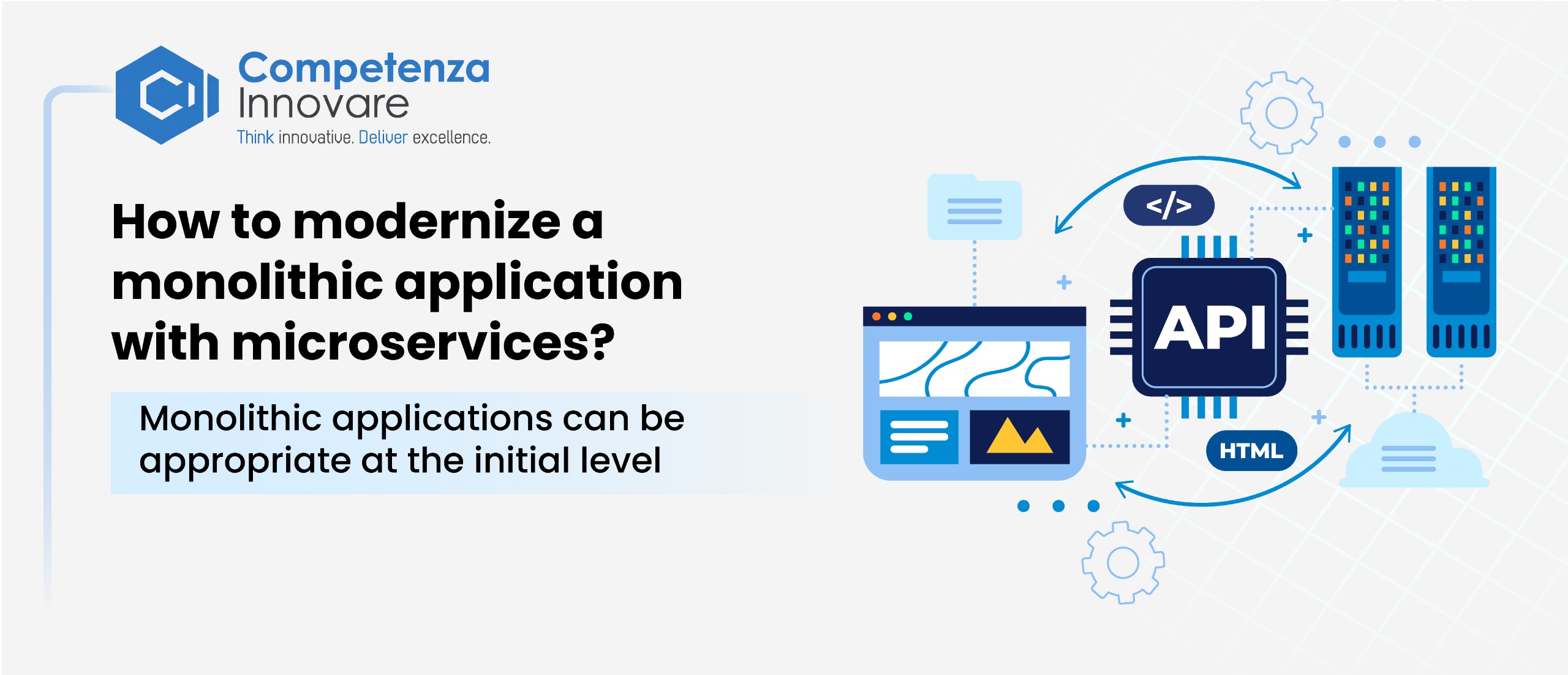 modernize a monolithic application with microservices