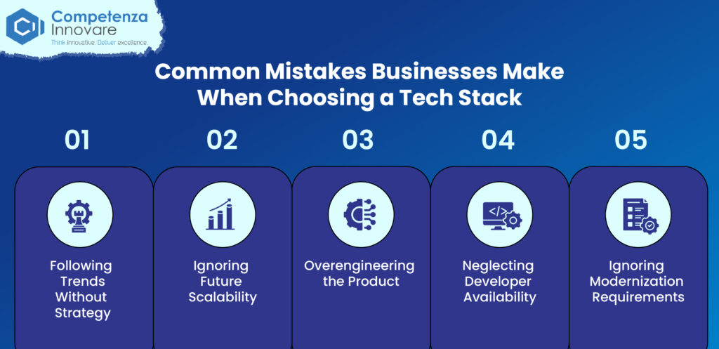 Common Mistakes Businesses Make a Tech Stack